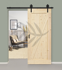 Basic Schiebetür in Scheunentor-Optik Modell Elegance - Farmhouse Barn Door rustikal