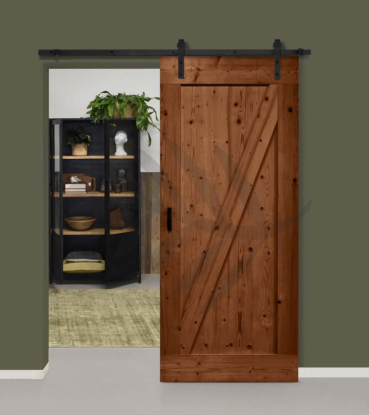 Basic Schiebetür in Scheunentor-Optik Modell Elegance - Farmhouse Barn Door rustikal