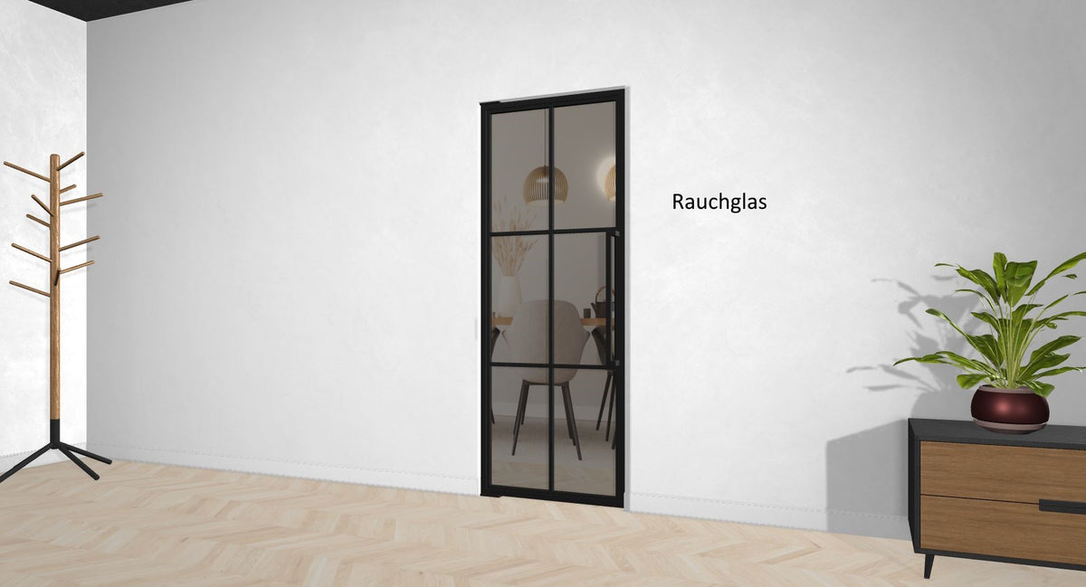 Stahl-Glas-Pendeltür Modell Bella - Industrial Loft Style