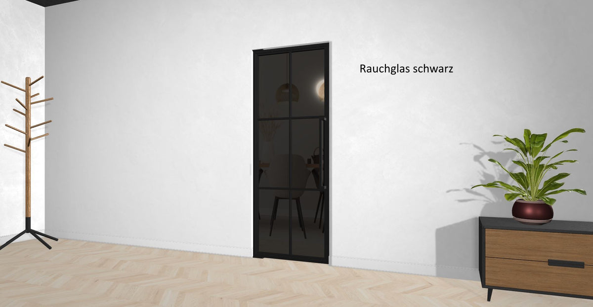 Stahl-Glas-Pendeltür Modell Bella - Industrial Loft Style
