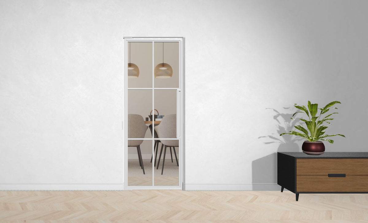 Stahl-Glas-Pendeltür Modell Bella - Industrial Loft Style