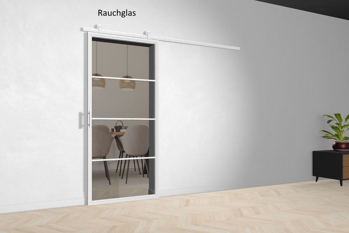 Lofttür Stahl-Glas-Schiebetüre Modell Clara - Industrial Loft Style