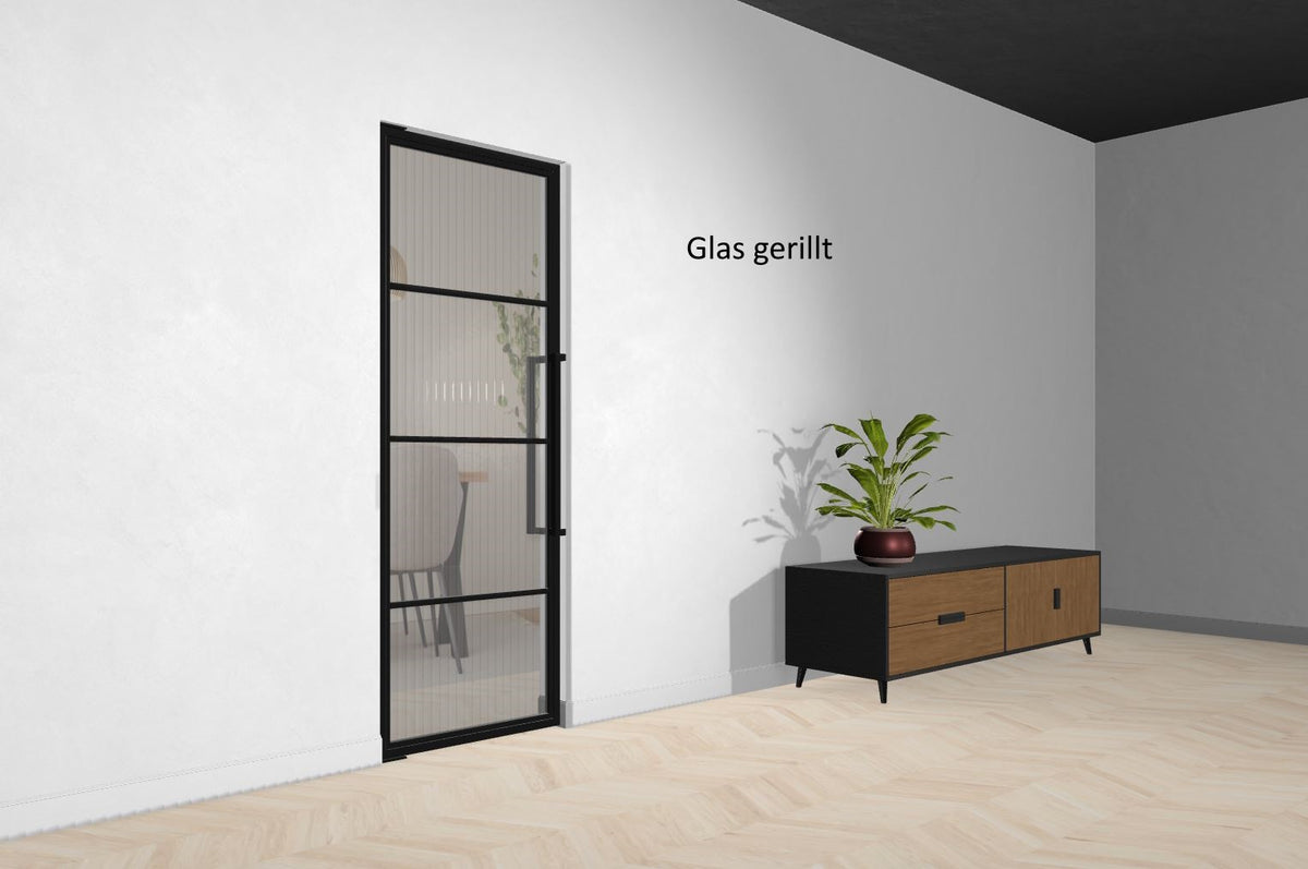 Stahl-Glas-Pendeltür Modell Clara - Industrial Loft Style