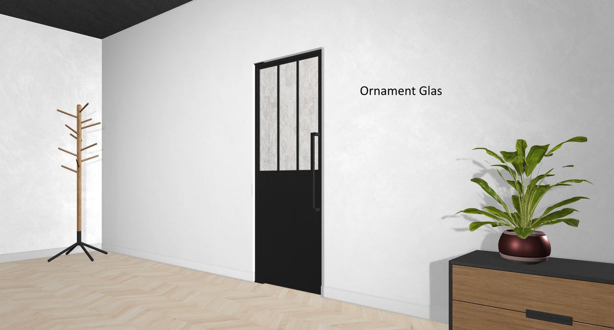 Stahl-Glas-Pendeltür Modell Emma - Industrial Loft Style