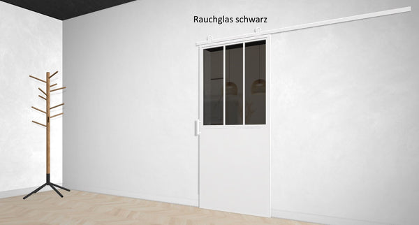 Lofttür Stahl-Glas-Schiebetüre Modell Emma - Industrial Loft Style