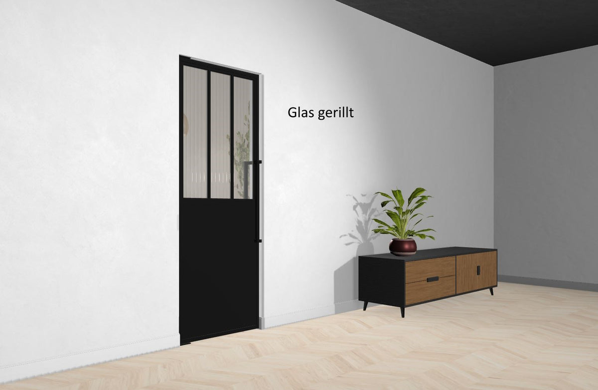 Stahl-Glas-Pendeltür Modell Emma - Industrial Loft Style