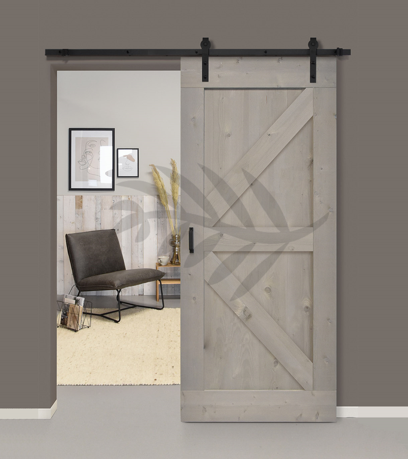Basic Schiebetür in Scheunentor Optik Modell Big X- Farmhouse Barn Door rustikal