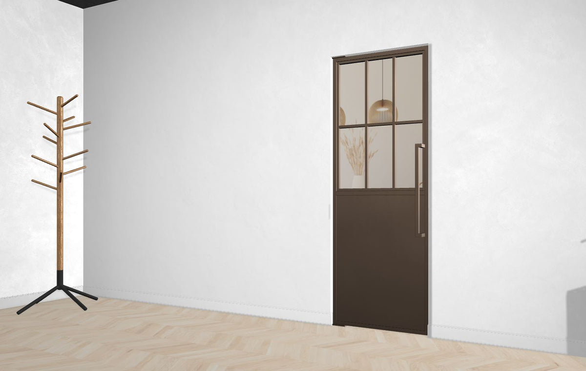 Stahl-Glas-Pendeltür Modell Hanna - Industrial Loft Style