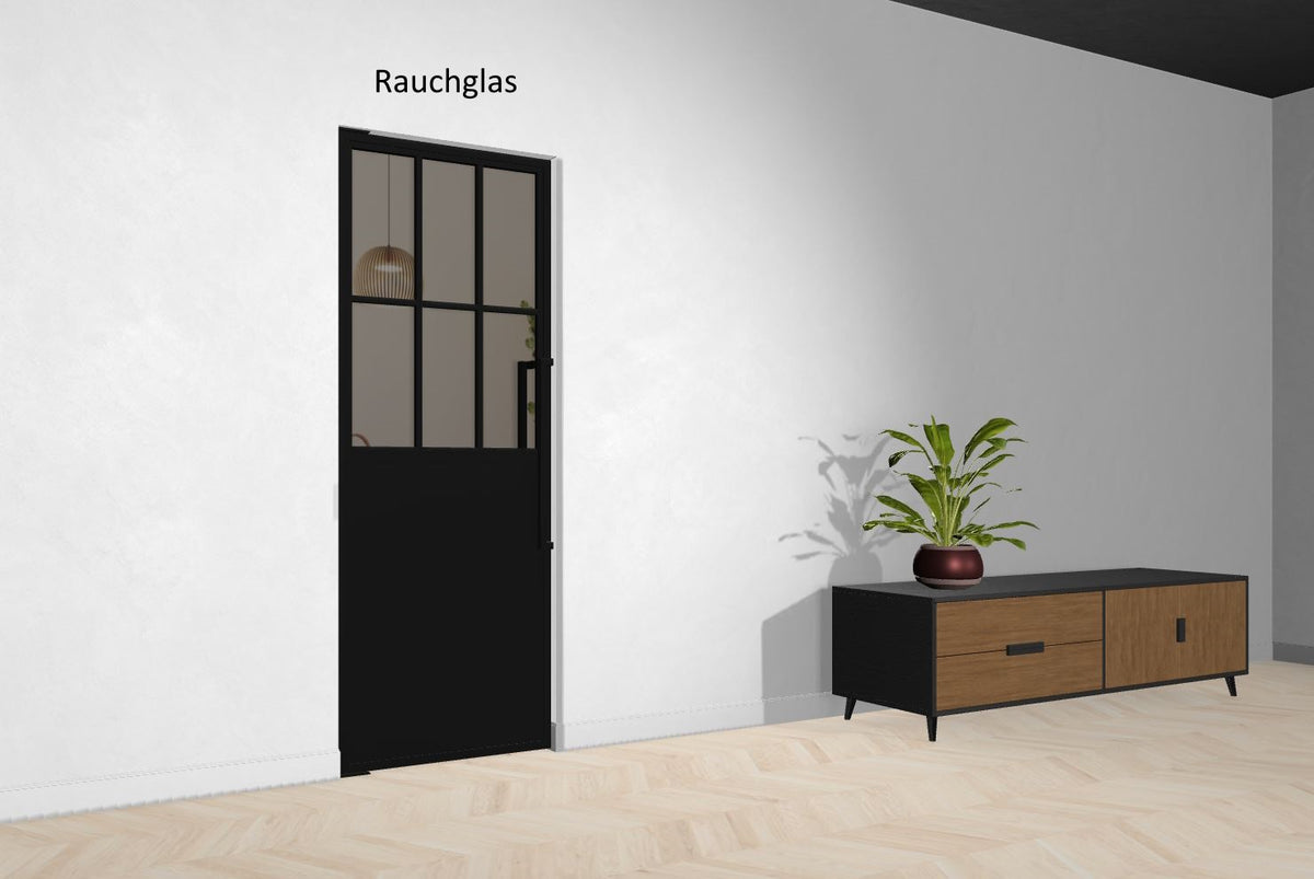 Stahl-Glas-Pendeltür Modell Hanna - Industrial Loft Style