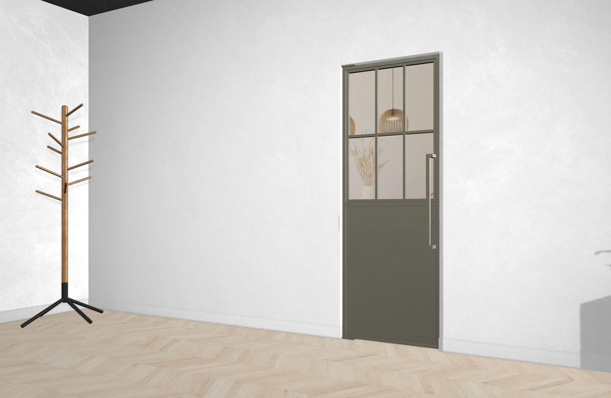 Stahl-Glas-Pendeltür Modell Hanna - Industrial Loft Style
