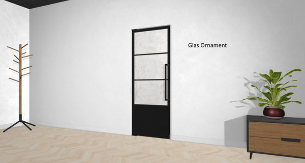 Stahl-Glas-Pendeltür Modell Jonas - Industrial Loft Style