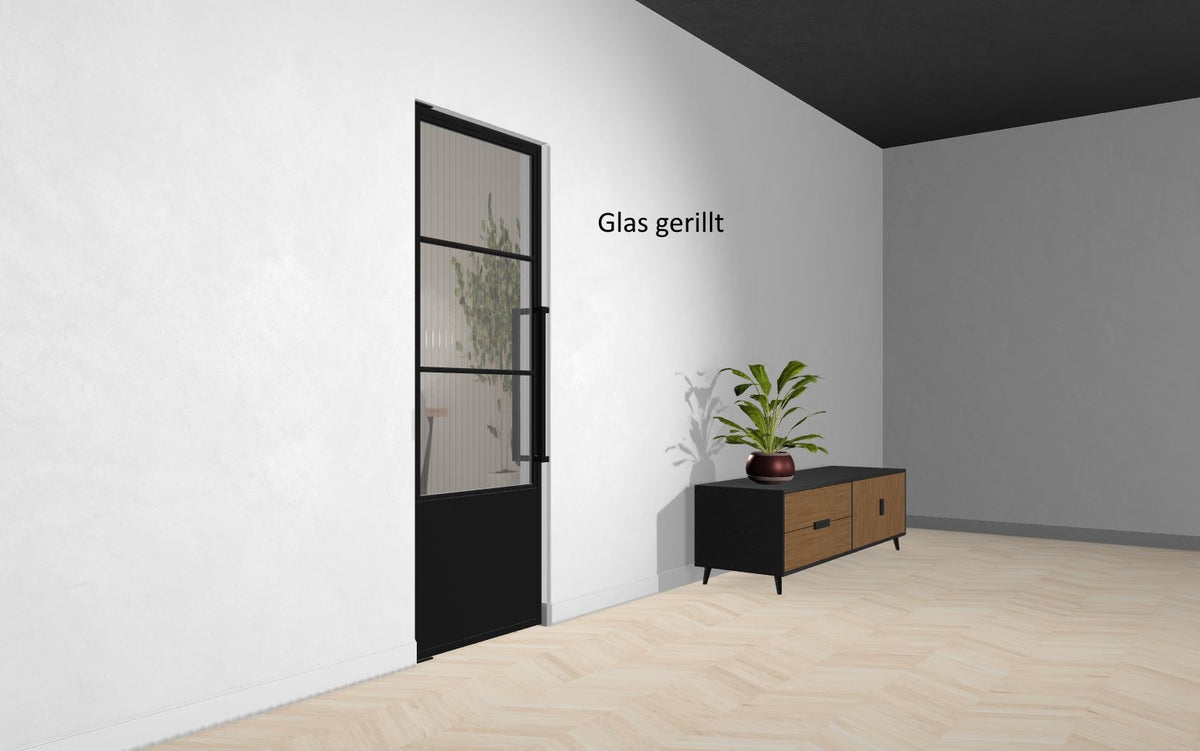 Stahl-Glas-Pendeltür Modell Jonas - Industrial Loft Style