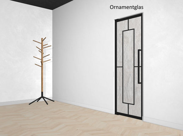 Stahl-Glas-Pendeltür Modell Mia - Industrial Loft Style