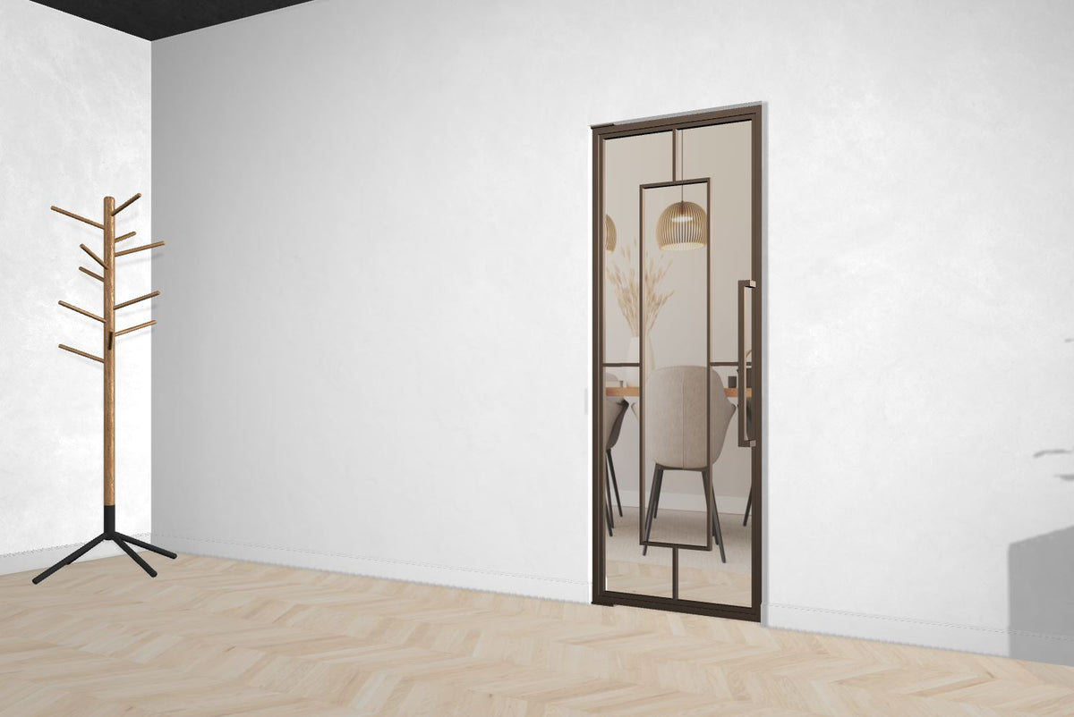 Stahl-Glas-Pendeltür Modell Mia - Industrial Loft Style