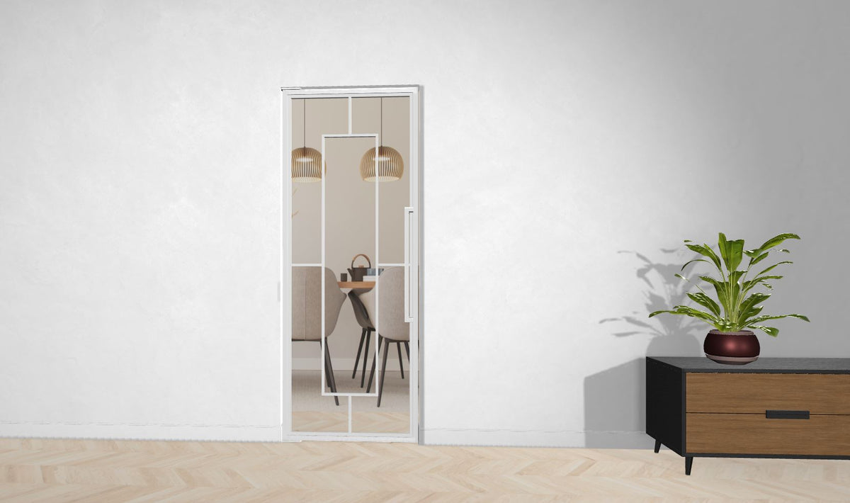 Stahl-Glas-Pendeltür Modell Mia - Industrial Loft Style