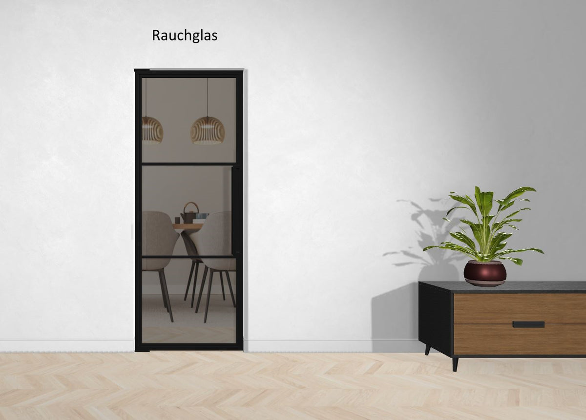 Stahl-Glas-Pendeltür Modell Nele - Industrial Loft Style