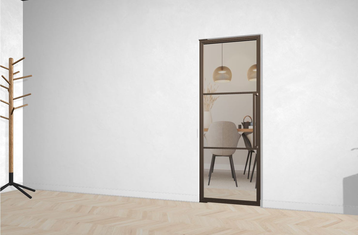 Stahl-Glas-Pendeltür Modell Nele - Industrial Loft Style