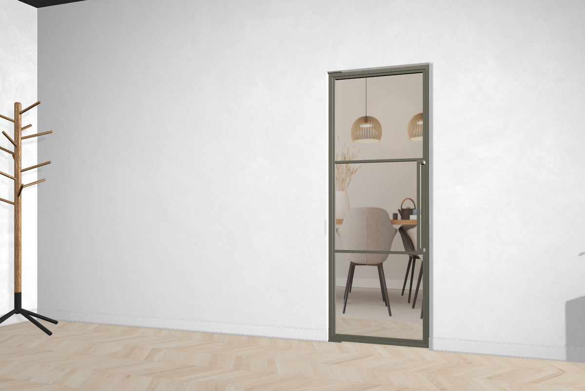 Stahl-Glas-Pendeltür Modell Nele - Industrial Loft Style