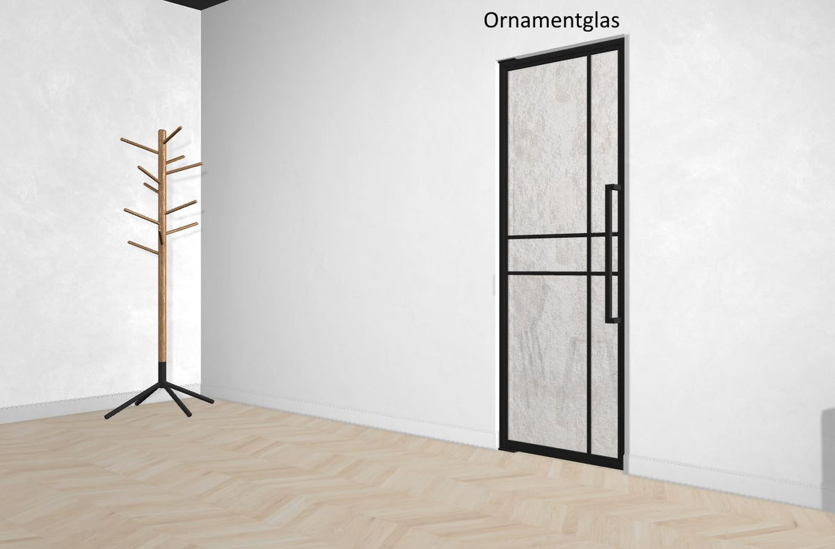 Stahl-Glas-Pendeltür Modell Noah - Industrial Loft Style