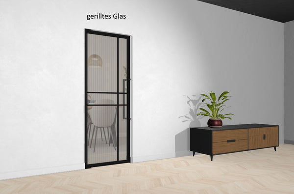 Stahl-Glas-Pendeltür Modell Noah - Industrial Loft Style