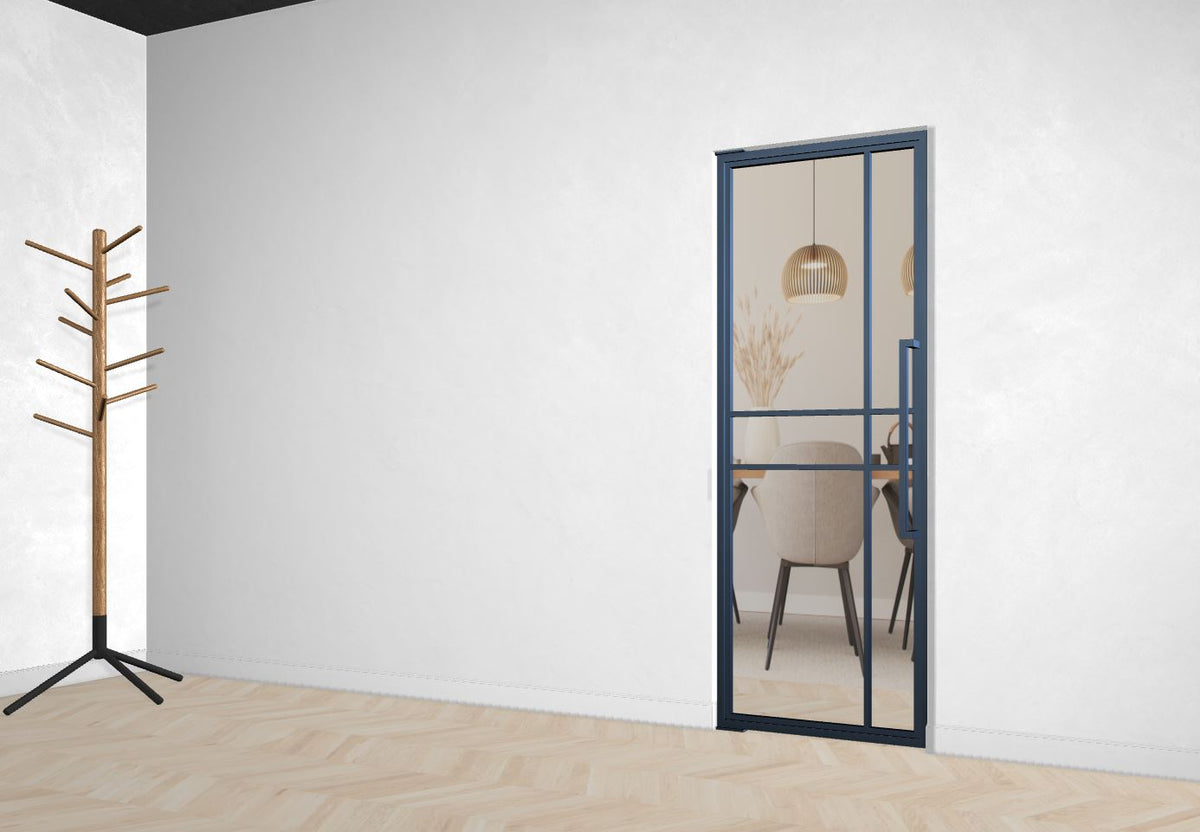 Stahl-Glas-Pendeltür Modell Noah - Industrial Loft Style