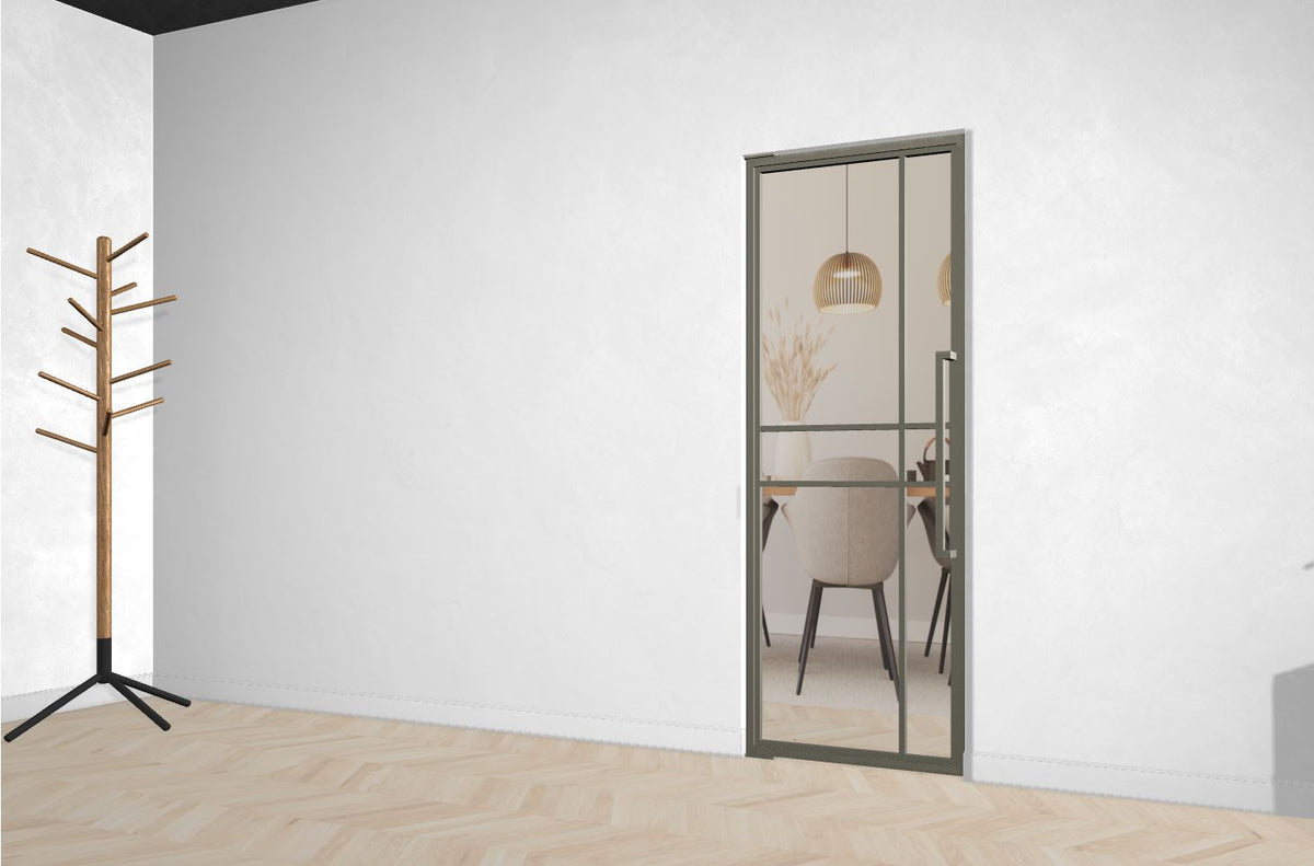 Stahl-Glas-Pendeltür Modell Noah - Industrial Loft Style