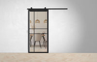 Lofttür Stahl-Glas-Schiebetüre Modell Noah - Industrial Loft Style