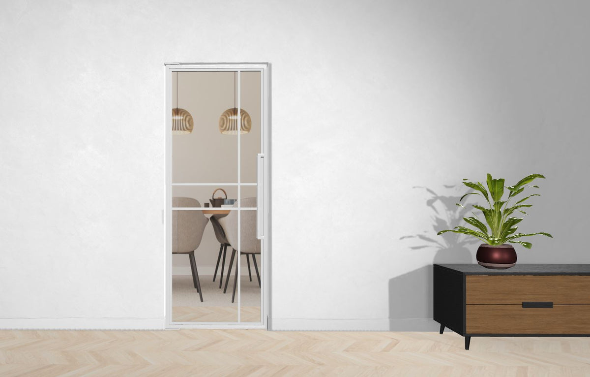 Stahl-Glas-Pendeltür Modell Noah - Industrial Loft Style