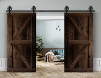 Doppelschiebetür in Scheunentor-Optik Modell Arrow - Farmhouse Barn Door rustikal