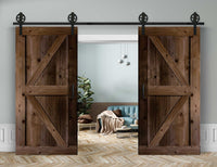 Doppelschiebetür in Scheunentor-Optik Modell Arrow - Farmhouse Barn Door rustikal