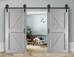 Doppelschiebetür in Scheunentor-Optik Modell Arrow - Farmhouse Barn Door rustikal