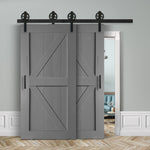 Doppelschiebetür voreinander herlaufend in Scheunentor-Optik Modell Arrow - Farmhouse Barn Door rustikal
