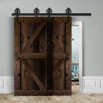 Doppelschiebetür voreinander herlaufend in Scheunentor-Optik Modell Arrow - Farmhouse Barn Door rustikal