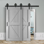 Doppelschiebetür voreinander herlaufend in Scheunentor-Optik Modell Arrow - Farmhouse Barn Door rustikal