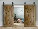 Doppelschiebetür in Scheunentor-Optik Modell Big X - Farmhouse Barn Door rustikal
