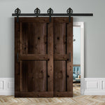 Doppelschiebetür voreinander herlaufend in Scheunentor-Optik Modell Easy - Farmhouse Barn Door rustikal