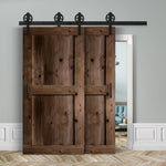 Doppelschiebetür voreinander herlaufend in Scheunentor-Optik Modell Easy - Farmhouse Barn Door rustikal