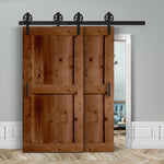 Doppelschiebetür voreinander herlaufend in Scheunentor-Optik Modell Easy - Farmhouse Barn Door rustikal