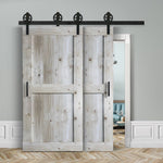 Doppelschiebetür voreinander herlaufend in Scheunentor-Optik Modell Easy - Farmhouse Barn Door rustikal