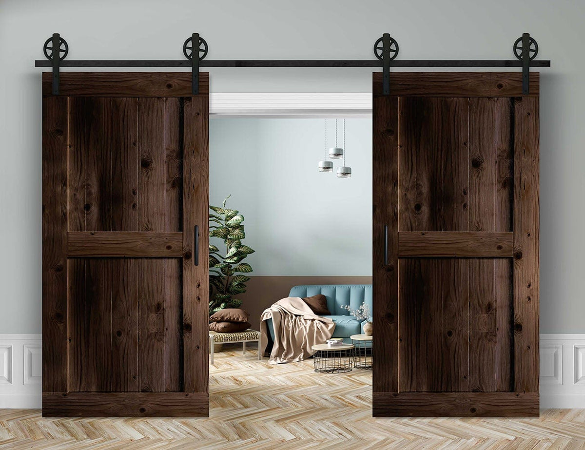 Doppelschiebetür in Scheunentor-Optik Modell Easy - Farmhouse Barn Door rustikal