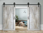 Doppelschiebetür in Scheunentor-Optik Modell Elegance - Farmhouse Barn Door rustikal