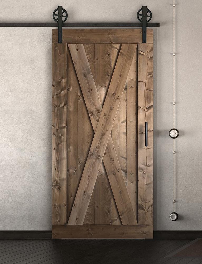 Schiebetür in Scheunentor Optik Modell Big X - Farmhouse Barn Door rustikal