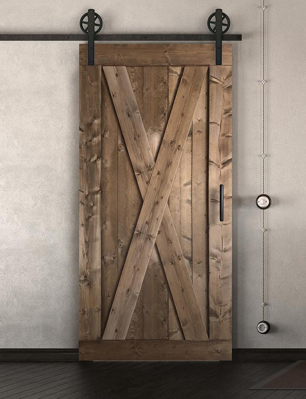 Schiebetür in Scheunentor Optik Modell Big X - Farmhouse Barn Door rustikal