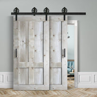 Doppelschiebetür voreinander herlaufend in Scheunentor-Optik Modell Farmhouse - Farmhouse Barn Door rustikal