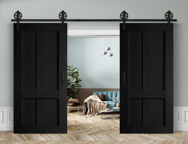 Doppelschiebetür in Scheunentor-Optik Modell Farmhouse - Farmhouse Barn Door rustikal