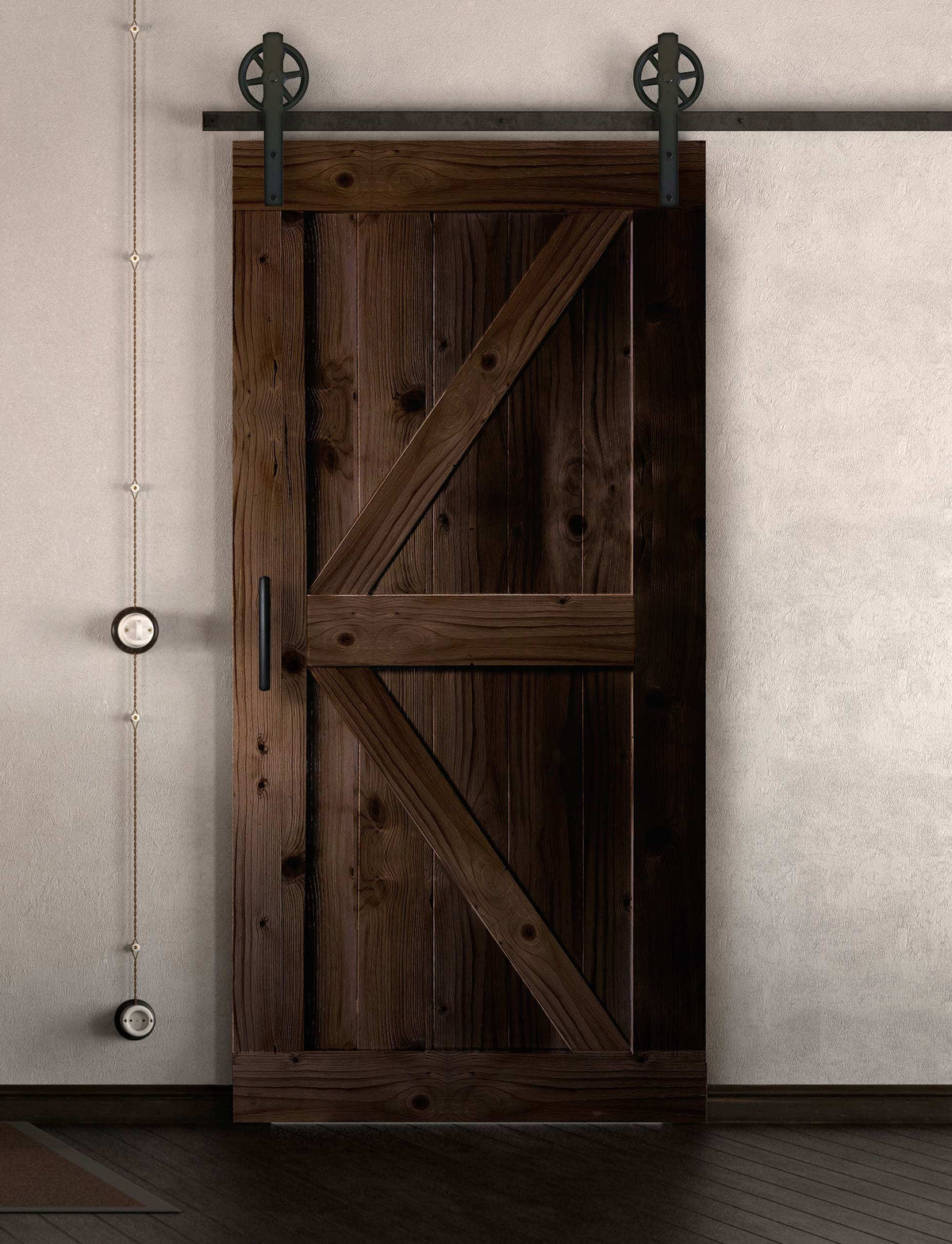 Schiebetür in Scheunentor-Optik Modell Arrow - Farmhouse Barn Door rustikal