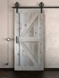 Schiebetüre Außenbereich in Scheunentor Optik Modell Arrow - Farmhouse Barn Door rustikal
