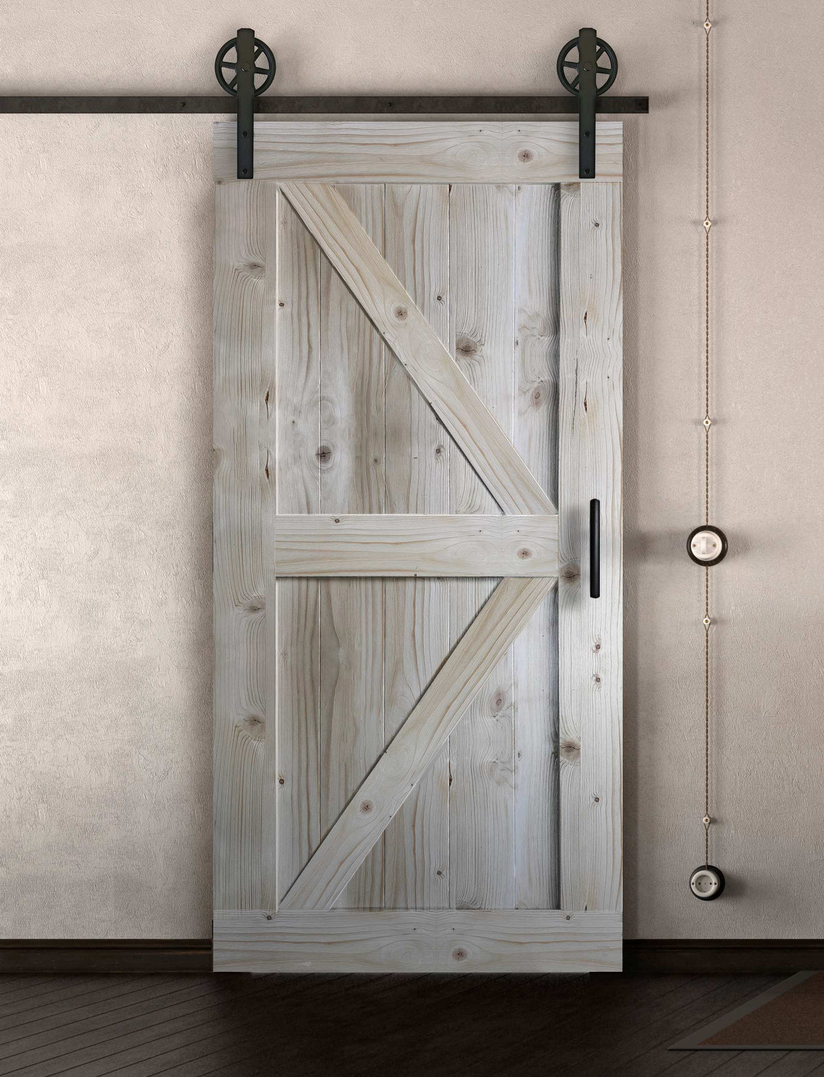 Schiebetür in Scheunentor-Optik Modell Arrow - Farmhouse Barn Door rustikal