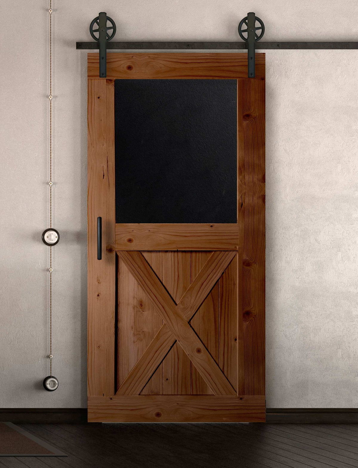 Schiebetür in Scheunentor-Optik Modell Blackboard X - Farmhouse Barn Door rustikal