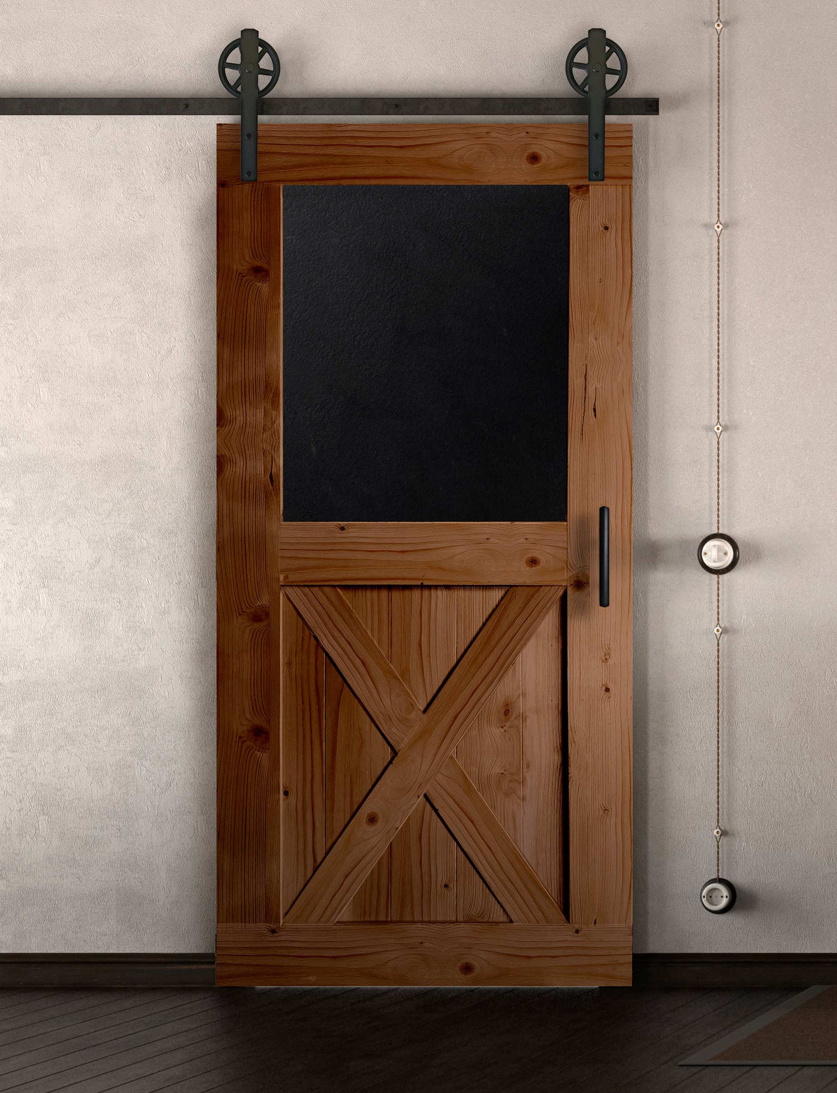 Schiebetür in Scheunentor-Optik Modell Blackboard X - Farmhouse Barn Door rustikal